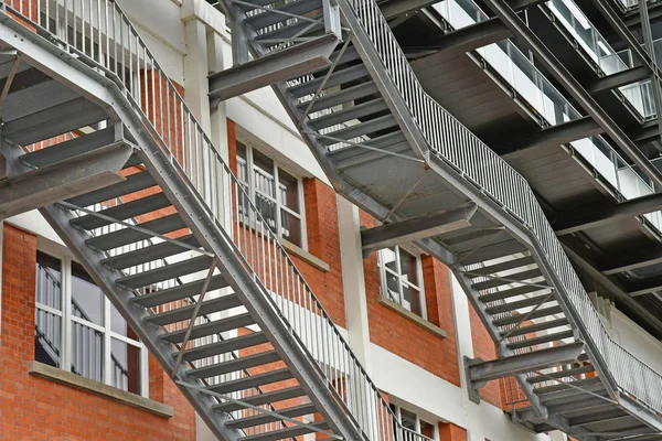 Strasbourg France Mach 2017 Treppen Viertel Neudorf — Stockfoto