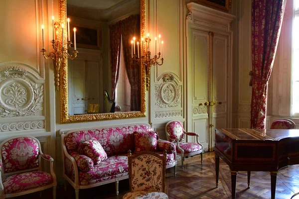 Versailles France October 2018 Drawing Room Petit Trianon Marie Antoinette — Stock Photo, Image