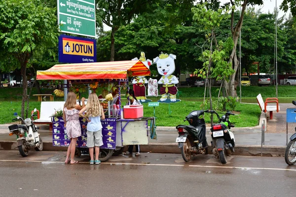 Siem Reap Royaume Cambodge Août 2018 Restaurant Dans Centre Ville — Photo