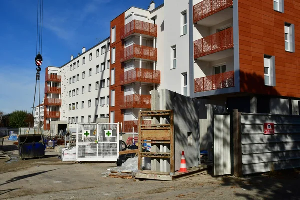 Les Mureaux France October 2018 Building Republique Square District — Stock Photo, Image