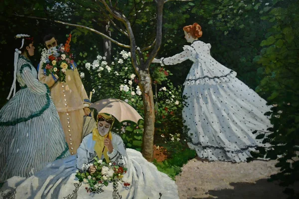 Paris França Setembro 2018 Claude Monet Femmes Jardin Museu Orsay — Fotografia de Stock