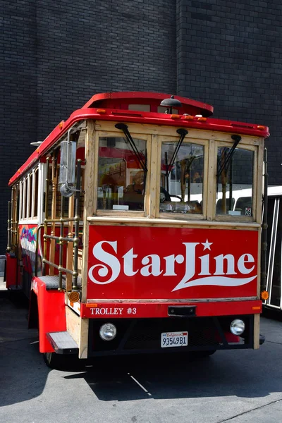 Λος Άντζελες Ηπα Ιούλιος 2015 Vintage Λεωφορείο Για Hollywood Boulevard — Φωτογραφία Αρχείου