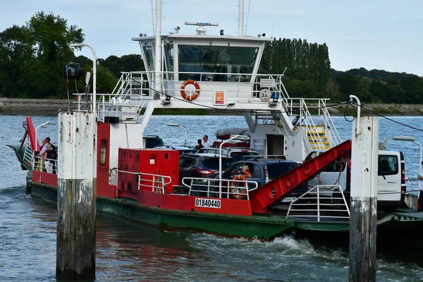 Bouille France September 2018 Ferry Boat — Stock Photo, Image
