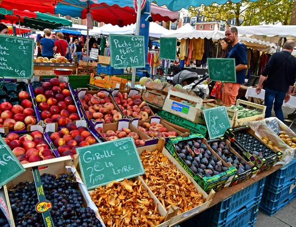 Rouen Francia Septiembre 2018 Mercado Plaza Saint Marc —  Fotos de Stock