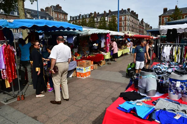 Rouen Frankrike September 2018 Marknaden Saint Marc Fyrkantig — Stockfoto