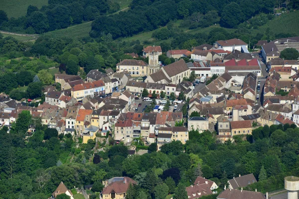 Neauphle Chateau França Julho 2017 Fotografia Aérea Centro Cidade — Fotografia de Stock