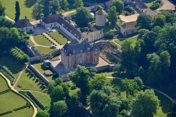 法国罗赛 2017年7月7日 风景如画的城堡的航空摄影 — 图库照片