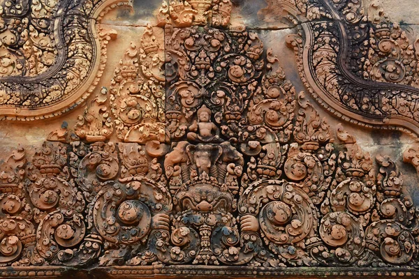 Siem Reap Kambodžské Království Srpen 2018 Chrám Banteay Srei — Stock fotografie