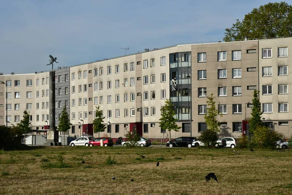 Les Mureaux França Setembro 2018 Construção Bairro Moliere — Fotografia de Stock