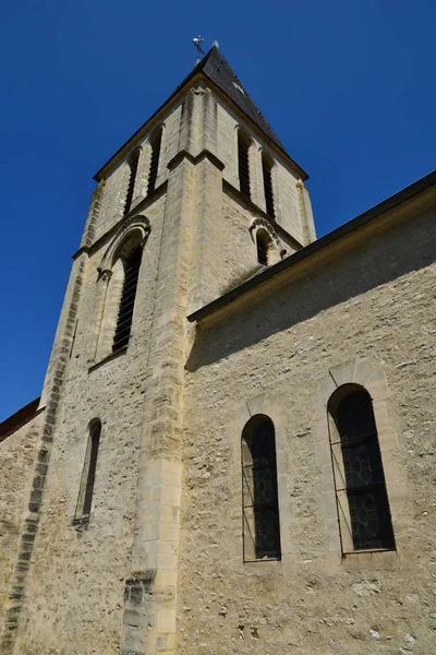 Chaussy Fransa Mayıs 2018 Kilise — Stok fotoğraf