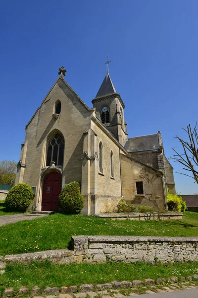 Fremainville Frankrike Maj 2018 Kyrkan — Stockfoto