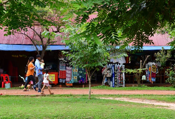 Siem Biçmek Kamboçya Ağustos 2018 Banteay Srei Tapınağı Sitedeki Hediyelik — Stok fotoğraf