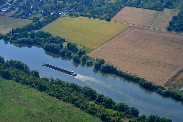 Rosny Sur Seine Fransa Temmuz 2017 Seine Nehri Üzerinde Bir — Stok fotoğraf