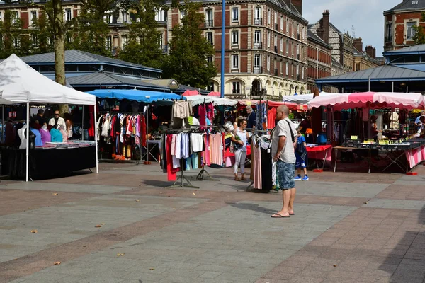 Rouen Francia Septiembre 2018 Mercado Plaza Saint Marc —  Fotos de Stock