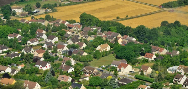 Chapet Frankrijk Juli 2017 Luchtfoto Van Het Pittoreske Dorpje — Stockfoto