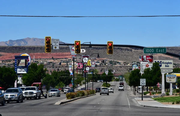 Saint Georges Utah Amerika Birleşik Devletleri Temmuz 2016 Çölde Şehir — Stok fotoğraf