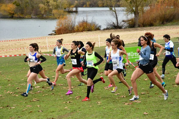 Verneuil Sur Seine Frankreich Dezember 2018 Der Langlauf Von Les — Stockfoto