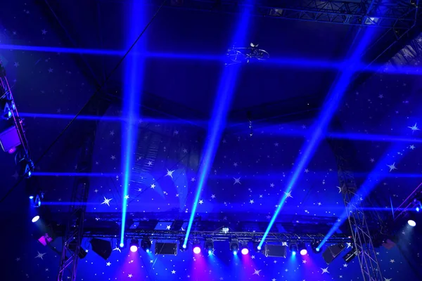 Les Mureaux França Outubro 2018 Holofotes Uma Tenda Circo — Fotografia de Stock