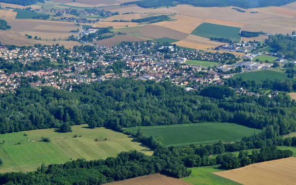 Gasny Francia Julio 2017 Fotografía Aérea Ciudad — Foto de Stock