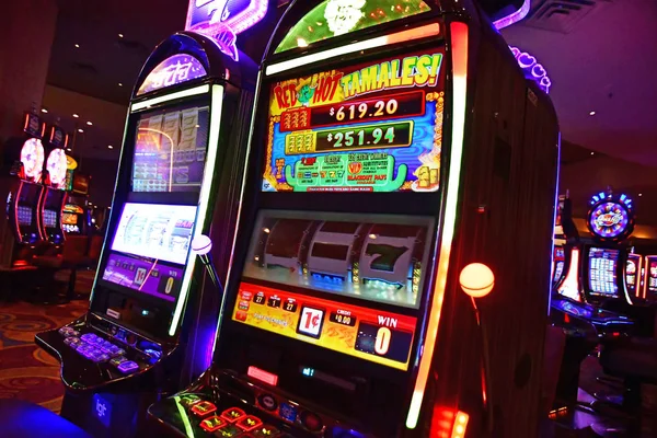 Las Vegas Usa Luglio 2016 Slot Machine Casinò Sulla Strip — Foto Stock