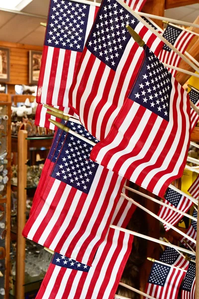 Bryce Canyon City Utah Usa July 2016 American Flags General — Stock Photo, Image