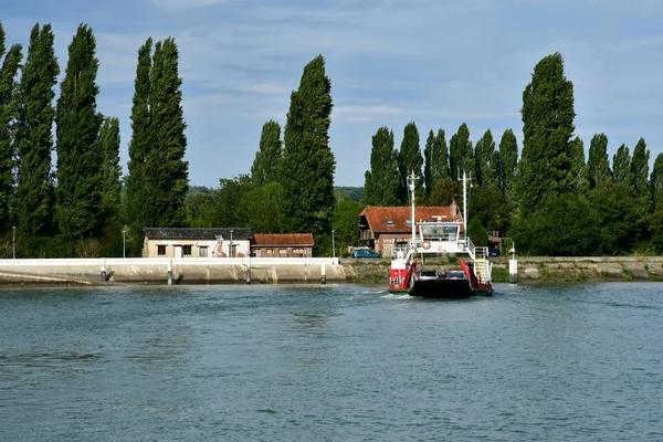 Caudebec Frankrike September 2018 Färjan — Stockfoto