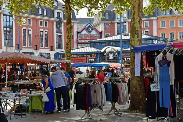Rouen Francia Septiembre 2018 Mercado Plaza Saint Marc — Foto de Stock