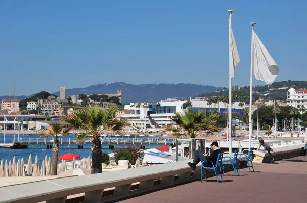 Cannes Francie Dubna 2016 Malebné Promenády Croisette — Stock fotografie