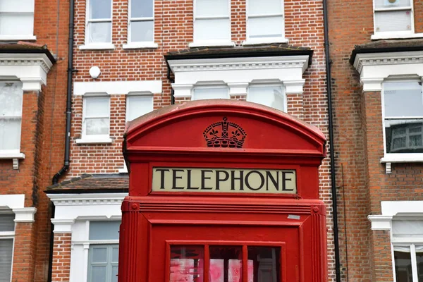 Londra England Kasım 2018 Telefon Kulübesi Belsize Bölge Bahçelerinde Çuha — Stok fotoğraf