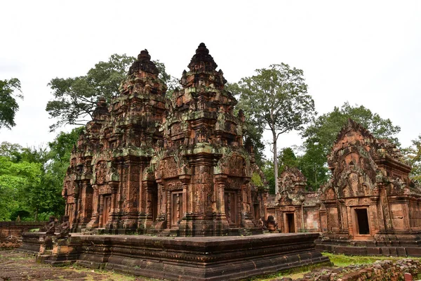 Siem Reap Royaume Cambodge Août 2018 Temple Banteay Srei — Photo