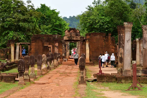 Siem Reap Reino Camboya Agosto 2018 Templo Banteay Srei —  Fotos de Stock
