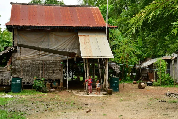 Kampong Chhnang Regno Cambogia Agosto 2018 Pittoresco Villaggio — Foto Stock