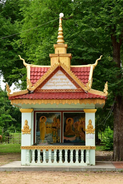 Kampong Tralach Reino Camboja Agosto 2018 Site Pagode Wat Kampong — Fotografia de Stock