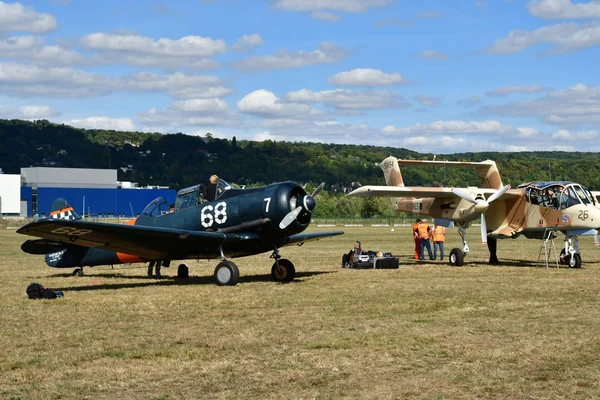 Verneuil Sur Seine Francia Septiembre 2018 Espectáculo Aéreo —  Fotos de Stock