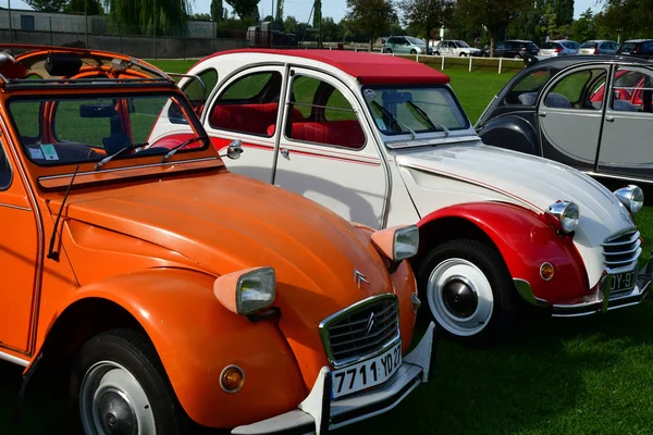 Буй Франция Сентября 2018 Года Коллекция Старого Автомобиля Citroen — стоковое фото