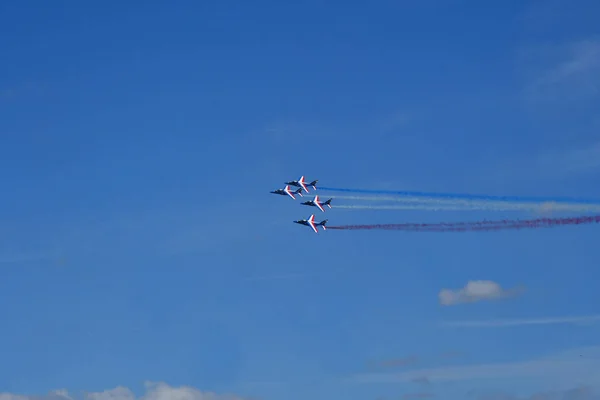 Verneuil Sur Seine Francja 2018 Września Pokaż Air Patrol Akrobatycznych — Zdjęcie stockowe