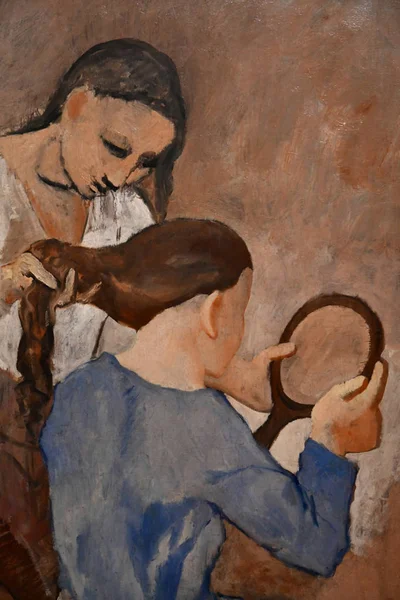 Parigi Francia Settembre 2018 Parrucchiere Picasso Nel Museo Impressionismo Post — Foto Stock