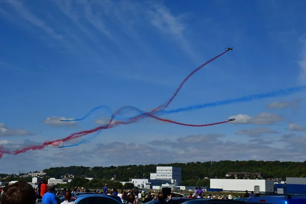 Verneuil Sur Seine France September 2018 Air Show French Acrobatic — Stock Photo, Image