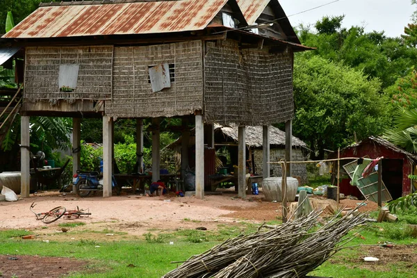 Kampong Chhnang Kamboçya Ağustos 2018 Pitoresk Köy — Stok fotoğraf