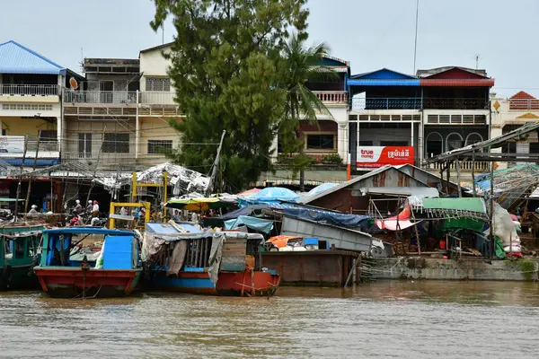 Kampong Chhnang Reino Camboya Agosto 2018 Pintoresco Pueblo — Foto de Stock