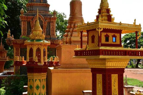 Koh Chen Królestwo Kambodży Sierpień 2018 Malownicza Wioska — Zdjęcie stockowe