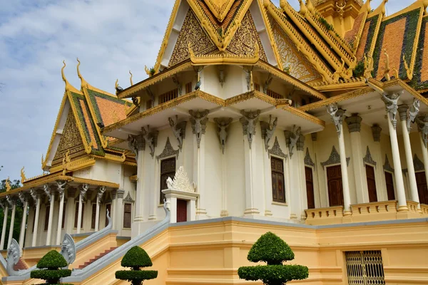 Phnom Penh Kambodžské Království Srpen 2018 Trůnní Sál Královského Paláce — Stock fotografie