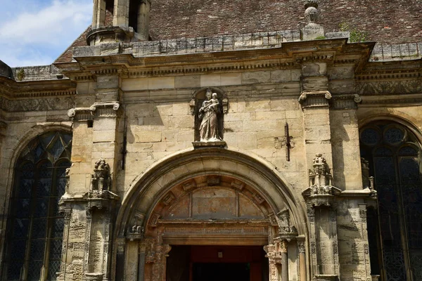 Magny Vexin Frankreich Juli 2017 Die Malerische Renaissancekirche Notre Dame — Stockfoto