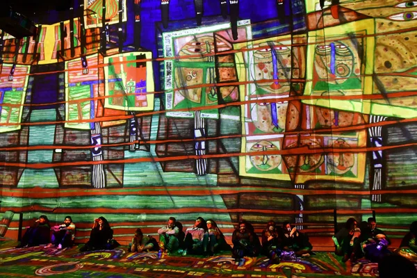 Paris France Novembre 2018 Atelier Des Lumières Lieu Art Numérique — Photo