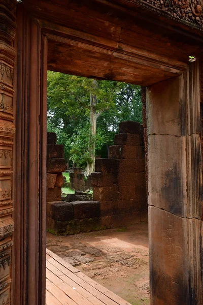 Siem Reap Kingdom Cambodia August 2018 Banteay Srei Temple — Stock Photo, Image