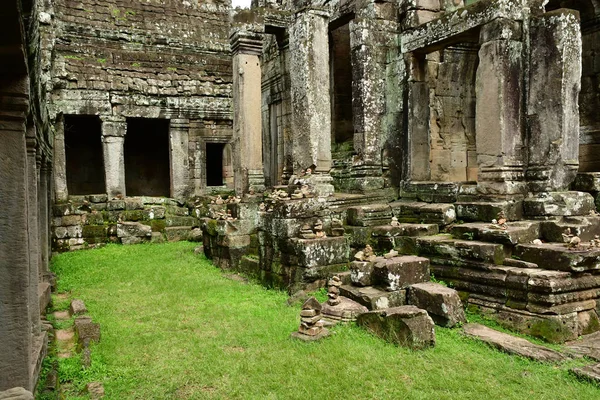 Siem Reap Reino Camboja Agosto 2018 Templo Angkor Bayon — Fotografia de Stock