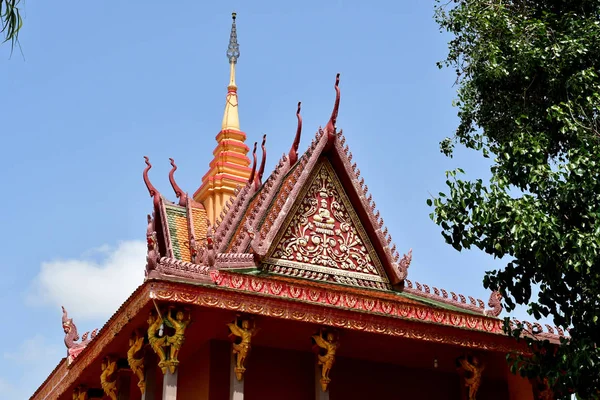 Koh Chen Reino Camboja Agosto 2018 Pitoresca Aldeia — Fotografia de Stock