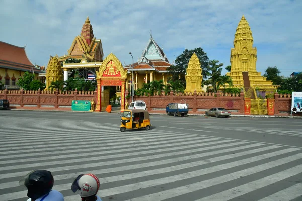 Phnom Penh Królestwo Kambodży Sierpień 2018 Pałac Królewski — Zdjęcie stockowe