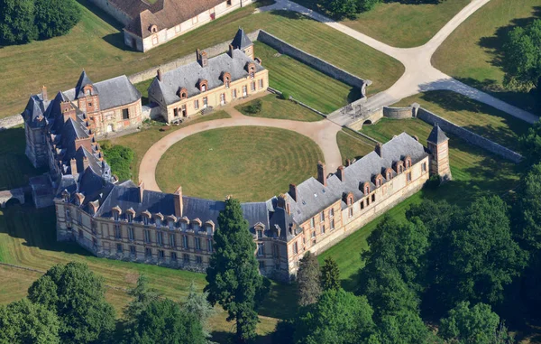 Gambais France July 2017 Aerial Photography Classical Castle Neuville — Stock Photo, Image