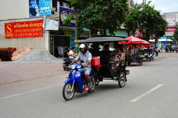 Siem Reap Королевство Камбоджа Августа 2018 Года Живописный Центр Города — стоковое фото